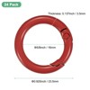 Unique Bargains Metal Spring O Rings Zinc Alloy Durable Multipurpose Lightweight Buckle 5/8 Inch - 3 of 4