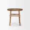 HomeRoots 26" Brown Distressed Solid Wood End Table - 4 of 4