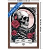 Trends International Tabz Jones - Skull and Roses Tarot Moon Framed Wall Poster Prints - 3 of 4