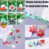 JDICTION 5 Pack Resin Earring Molds - Christmas Silicone Jewelry Pendant Molds (Tree, Snowflake, Snowman, Elk) for DIY Ornaments & Gifts - 4 of 4