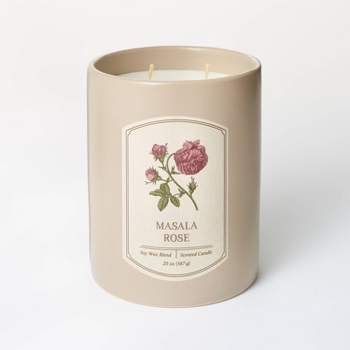 20oz Ceramic Masala Rose Candle Pink - Threshold™ designed with Studio McGee
