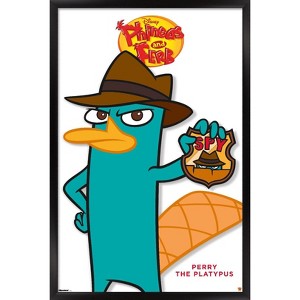 Trends International Disney Phineas and Ferb - Perry The Platypus Feature Series Framed Wall Poster Prints - 1 of 4