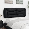 vidaXL Headboard Cushion Black 53.9" Faux Leather - 4 of 4