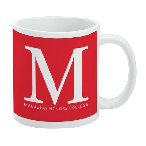 Macaulay Honors College Mountain Lion Logo Ceramic Coffee Mug Novelty Gift Mugs for Coffee Tea and Hot Drinks 11oz White - 1 of 4