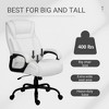 Vinsetto Big and Tall Executive Office Chair 400lbs Computer Desk Chair with High Back PU Leather Ergonomic Upholstery Adjustable Height and Swivel Wheels - image 3 of 4