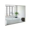 NicBex Glossy Bathroom Mirror for Wall, Metal Framed Corner Mirror, Farmhouse Vanity Mirror, Hangs Horizontally or Vertically - 4 of 4