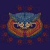 Junior's Design By Humans Owl face By LetterQ T-Shirt - 2 of 3