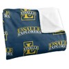 La Salle University Logo Pattern Silky Touch Blanket White 50x60 - 3 of 4