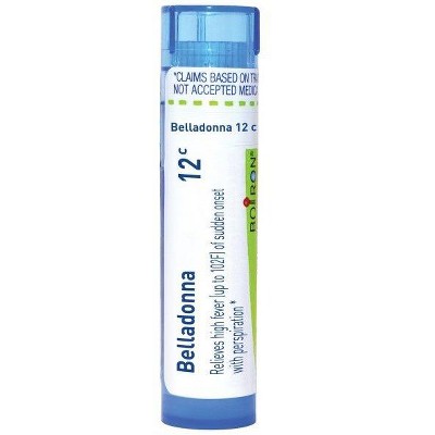 Belladonna 12C by Boiron Homeopathic Single Medicine For Cough, Cold & Flu  -  80 Pellet