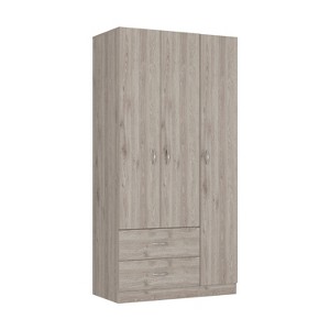 NicBex 70.80"H Armoire Wardrobe Closet Storage Cabinet with 3 Doors & 2 Drawers for Bedroom - 1 of 4