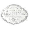Cheung's Dafina Enamel Style Finished Laundry Sign - Rustic - 3 of 4