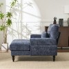 Modern Upholstered Chaise Lounge Sofa Chair, Cozy Recliner with Thick Cushion for Living Room or Bedroom – The Pop Home - 4 of 4