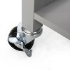 NicBex 1 Door 1 Storage Drawer Kitchen Island Utility Storage Cart with wheels - 4 of 4