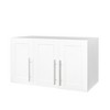 VYNXARIA Wall-Mounted Storage Cabinet, 15.75" D x 35.43" W x 19.69" H in White ¨C Perfect for Kitchen Organization - 3 of 4