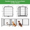 Dog Playpen with Door for Yard, Dog Pen Indoor Heavy Duty Puppy Exercise Pen - 3 of 4