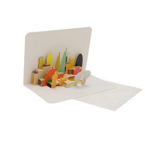 Unique Bargains Greeting Card Assorted Color 6.1"x4.5"x0.4" 1 Pc - 1 of 3