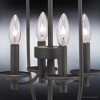 Urban Ambiance Luxury French Rustic Chandelier,  26.25"H x 17.125"W,  Charcoal Finish, UHP3560 - 4 of 4