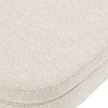 NicBex Oval Upholstered Linen Storage Bench Beige - 3 of 3