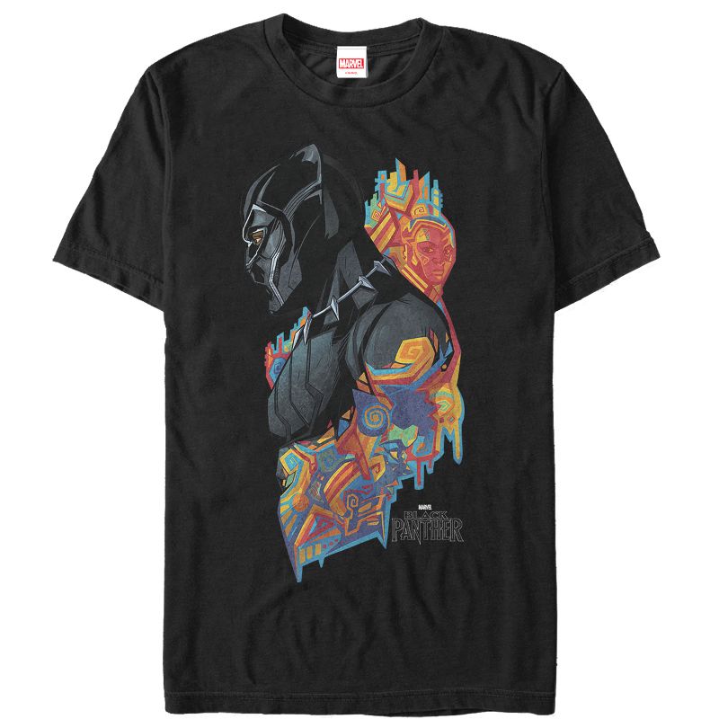 Men's Marvel Black Panther 2018 Artistic Pattern T-Shirt, 1 of 6