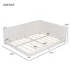 CAVINAS Upholstered Floor Bed Queen Size Modern Wooden Bed Frame with Headboard and 2 Ports for Bedroom - 3 of 4