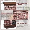 SinCiDo Farmhouse Fireplace TV Stand,w/ 42"Mantelpieces&23"Free Standing Electric Fireplace Heaters,w/ Remote Control&Adjustable 3D Flame - 3 of 4