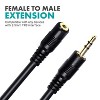 Movo MC10 3.5mm TRS Female to Male Extension Cable - 10ft - 4 of 4