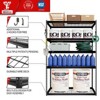 Atlas Shelving 5-Tier 48"x24"x72" Steel Boltless Shelving Load 4000lbs with Wire Deck Hammertone - 4 of 4