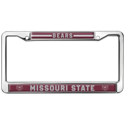 Missouri State University Bears Full Size Standard License Plate Metal Frame
