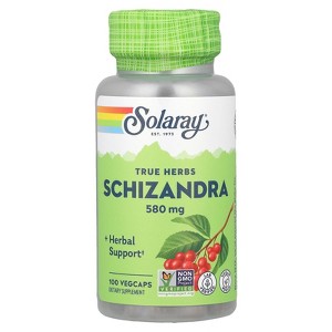 Solaray True Herbs, Schizandra, 580 mg, 100 VegCaps - 1 of 4