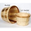 Lehman's Handcrafted Baskets, Vintage Style Bushel and Half Bushel Storage, USA Made Poplar Wood with Wire Handles, Set of 2 - 4 of 4