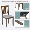 PAGED Dining Chairs Set of 4 Wooden Living Room Chairs Upholstered Kitchen Chairs with Padded Seat for Living Room - 2 of 4