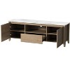 NicBex TV Stand for 80 Inch TV with LED Lights,TV Entertainment Center with Cabinets and Open Shelves,TV Console Table for Living Room - 4 of 4