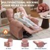 Massage Recliner Chair with Heat - 360° Swivel Rocker, Oversized Single Sofa w/ Vibration, USB & Storage Pockets for Living Room/Bedroom - 4 of 4