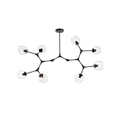 Elegant Lighting Cavoli 8 - Light Chandelier in  Black