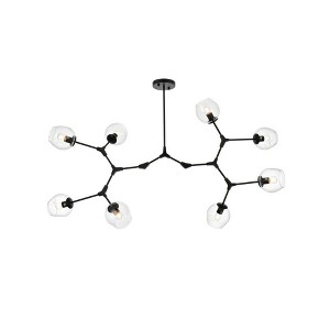Elegant Lighting Cavoli 8 - Light Chandelier in  Black - 1 of 4