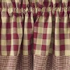 Park Designs Red York Valance 14"L - 3 of 4
