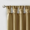 PAGED Faux Silk Blackout Curtains for Bedroom,Window Curtain Panel with Twisted Tab Top,Lined,Curtains for Living Room,Machine Washable - 3 of 4