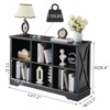 Farmhouse  Cube Bookshelf, Wood Display Cabinet Book Shelves for Bedroom,Living Room,Office - 2 of 4