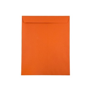 JAM Paper 10 x 13 Open End Catalog Colored Envelopes Orange Recycled 100/Pack (87766) - 1 of 2