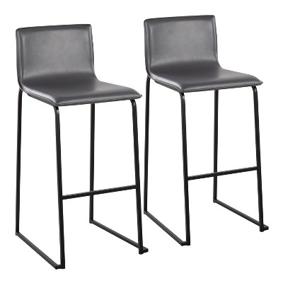 TOAOTBNBOB Upholstered Barstool with Fixed-Height, Contemporary Bar Stools Set of 2, Industrial Bar Chair for Kitchen Island
