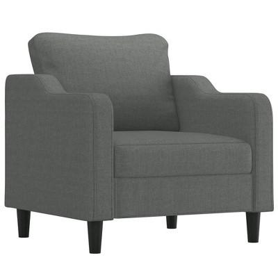 vidaXL Sofa Chair Dark Grey Fabric (100% polyester), metal, textilene