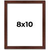 PosterPalooza | Photo Size Classic Modern Brown Frame - UV Acrylic, Foam Board Backing, Hanging Hardware - 2 of 4