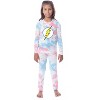 DC Comics Kids' The Flash Girls Boys 2 Piece Tight Fit Youth Pajama Set Multicolored - 2 of 3