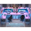Besiost Corner Computer Desk with Hutch and Led Lights, L-Shaped Desk with Power Outlet - 4 of 4