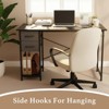 Kumasinova 29"H Heavy-Duty Computer Desk with Drawers and Hook,High-uality Particleboard Writing Desk with X-Shaped Reinforcement - 2 of 3