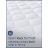 Quilted Mattress Pad – Breathable Fitted Topper Protector with Deep Pockets – Soft, Noiseless & Washable Cover - CGK Unlimited - 3 of 4