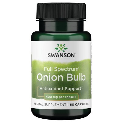 Swanson Full Spectrum Onion Bulb 400 mg 60 Caps.