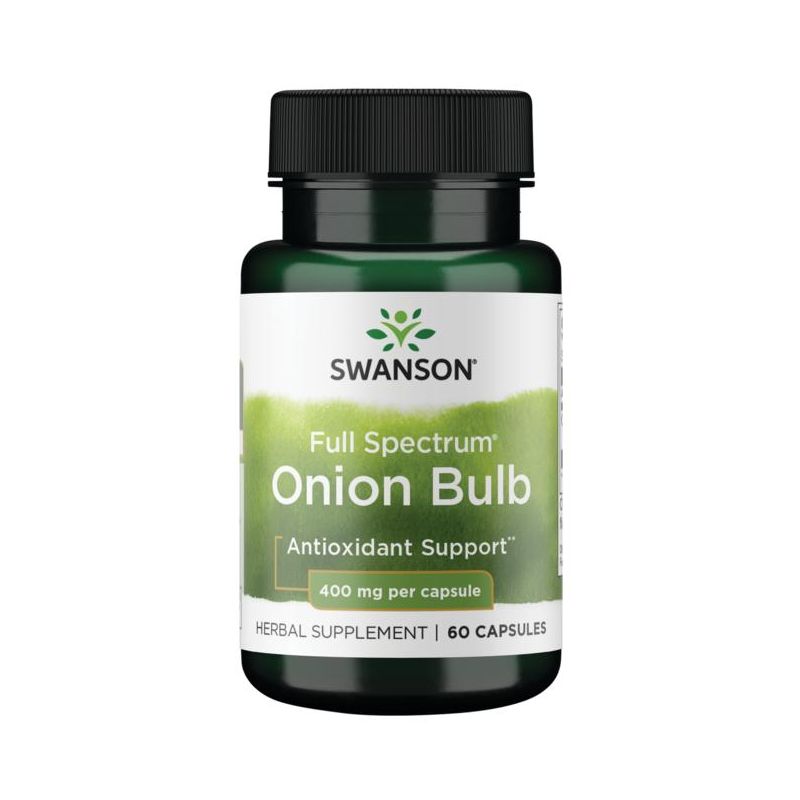Swanson Full Spectrum Onion Bulb 400 mg 60 Caps, 1 of 4