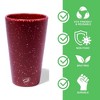 Silipint: Silicone Pint Glasses: 2 Pack Speckled Red - 16oz Unbreakable Cups - 3 of 4
