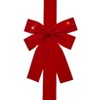 The Lakeside Collection Lighted Christmas Door Bow with Remote - Red - 2 of 3